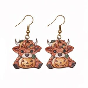 Charming Highland Cow Earrings
